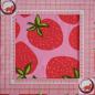 Preview: Baumwolljersey Big Erdbeere rosa rot
